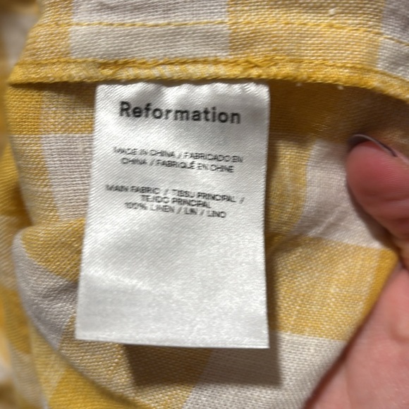 REFORMATION Ryland mini gingham dress - Picture 3 of 7